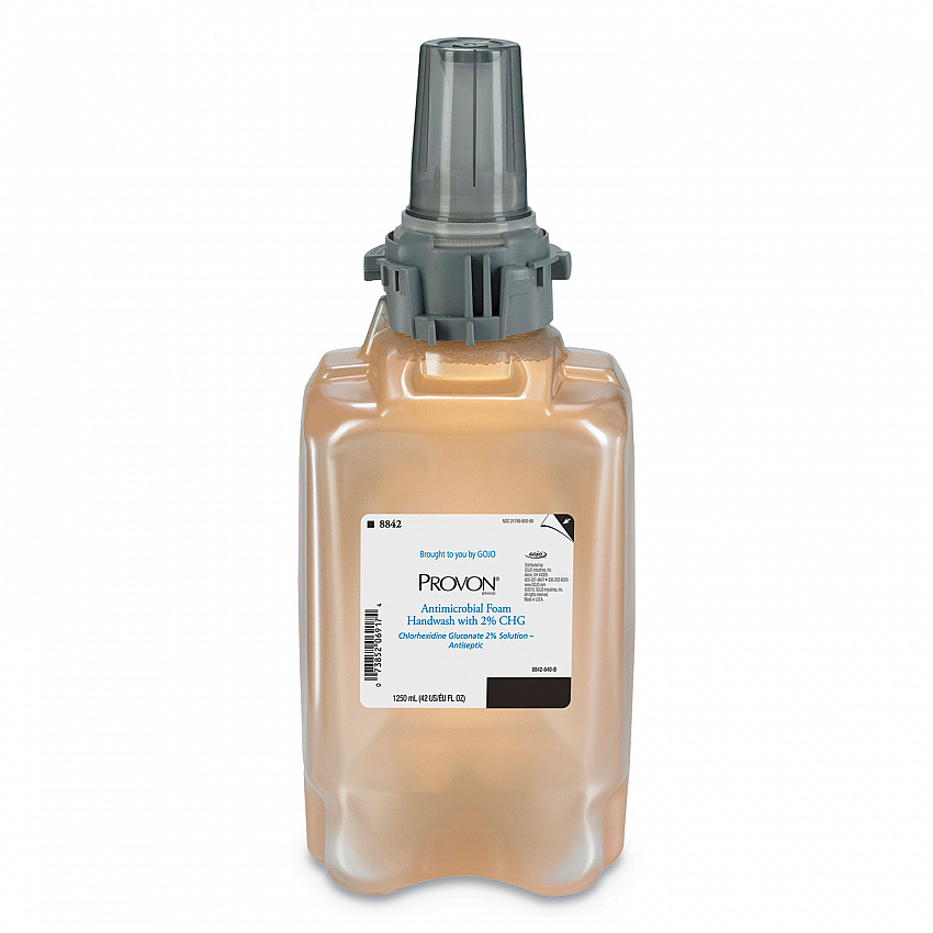Antimicrobial Foam Handwash Refill, Fragrance-Free, 1,250 mL, 3/Carton (884203)