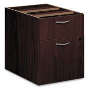 HON Foundation Hanging 3/4-Height Pedestal File, Left/Right, 2-Drawer: Box/File, Legal/Letter, Mahogany, 15.42 x 20.41 x 20.58 (LMBFN)