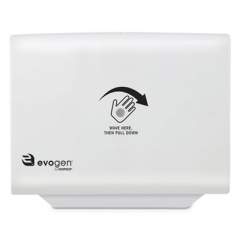 HOSPECO Evogen No Touch Toilet Seat Cover Dispenser, 16.14 x 2 x 12, White (EVNT1W)