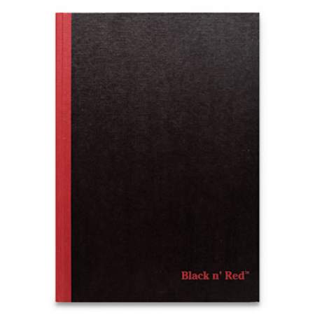 Black n' Red Hardcover Casebound Notebooks, 1 Subject, Wide/Legal Rule, Black/Red Cover, 9.75 x 6.75, 96 Sheets (400110531)