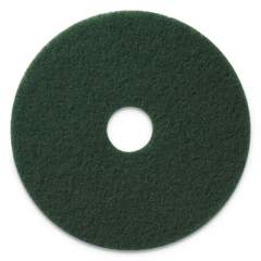 Americo Scrubbing Pads, 14" Diameter, Green, 5/Carton (400314)