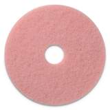 Americo Remover Burnishing Pads, 27" Diameter, Pink, 2/Carton (403427)
