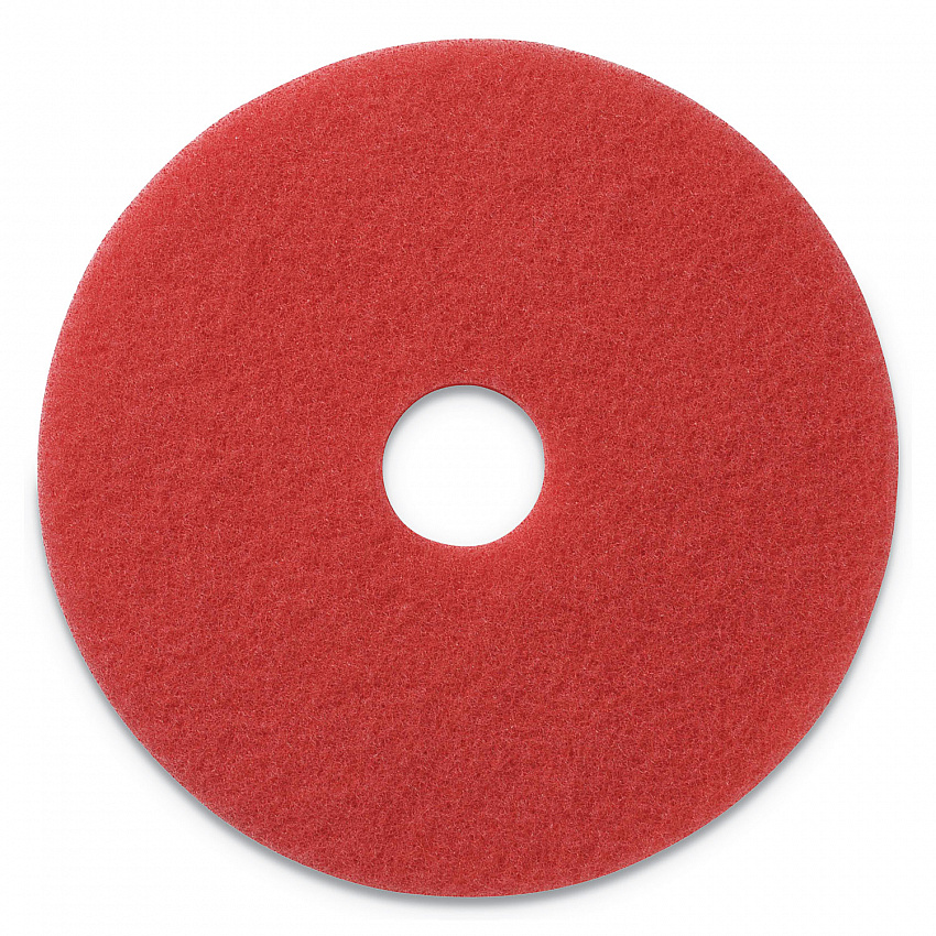 Buffing Pads, 20" Diameter, Red, 5/Carton (404420)