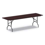 Alera Wood Folding Table, 95.88w x 29.88d x 29.13h, Mahogany (FT729630MY)