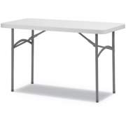 Alera Rectangular Plastic Folding Table, 48w x 24d x 29.25h, Gray (PT4824G)