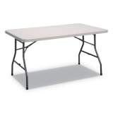 Alera Rectangular Plastic Folding Table, 60w x 30d x 29.25h, Gray (PT6030G)