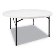Alera Round Plastic Folding Table, 60 dia x 29.25h, White (PT60RW)