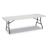 Alera Rectangular Plastic Folding Table, 96w x 30d x 29.25h, Gray (PT9630G)