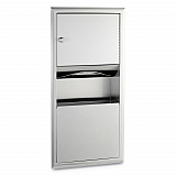 ClassicSeries Recessed Paper Towel Dispenser/Waste Receptacle, 14 x 3.94 x 28, Stainless Steel (369)