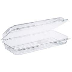 Dart STAYLOCK CLEAR HINGED LID CONTAINERS, 50.2 OZ, 6.8W X 13.4L X 2.6H, 200/CARTON (C90UT1)