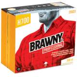 Brawny Industrial H700 DISPOSABLE CLEANING TOWEL, 13" X 15", WHITE, 300 WIPES/BOX (25023)