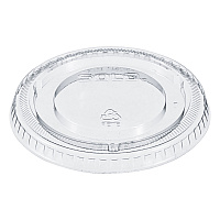 Non-Vented Cup Lids, Fits 12 oz Cold Cups, Plastic, Clear, 2,500/Carton (640TP)