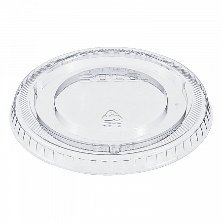 Non-Vented Cup Lids, Fits 12 oz Cold Cups, Plastic, Clear, 2,500/Carton (640TP)