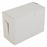 White One-Piece Non-Window Bakery Boxes, 5.5 x 2.75 x 4, White, Paper, 250/Carton (0904)