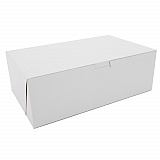 White One-Piece Non-Window Bakery Boxes, 10.75 x 6.75 x 3.63, White, Paper, 250/Carton (1015)