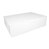 White One-Piece Non-Window Bakery Boxes, 19 x 14 x 5, White, Paper, 50/Carton (1035)