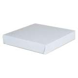 SCT CLAY-COATED PAPERBOARD PIZZA BOXES, 9 X 9 X 1.5, WHITE, 100/CARTON (1405)