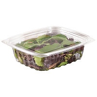 ClearPac Clear Container Lids, Flat, 6.5 x 7.5, Clear, Plastic, 63/Pack, 8 Packs/Carton (C32DLR)