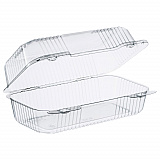 StayLock Clear Hinged Lid Containers, 5.4 x 9 x 3.5, Clear, Plastic, 250/Carton (C35UT1)