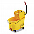 WaveBrake 2.0 Bucket/Wringer Combos, Side-Press, 44 qt, Plastic, Yellow (FG618688YEL)