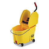 WaveBrake 2.0 Bucket/Wringer Combos, Down-Press, 44 qt, Plastic, Yellow (FG757688YEL)
