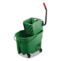 WaveBrake 2.0 Bucket/Wringer Combos, Side-Press, 35 qt, Plastic, Green (FG758888GRN)