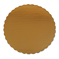 Gold Cake Circles, Single Wall Construction, 10" Diameter, Gold, Paper, 200/Carton (1615)