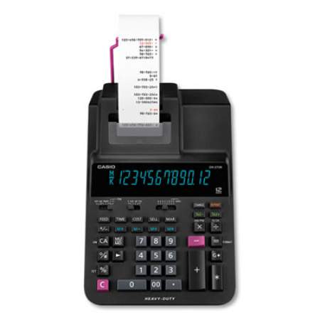 Casio DR-270R Printing Calculator, 2 Print, 4.8 Lines/Sec (DR270RBK)