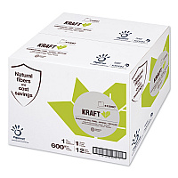 Kraft Tech Hardwound Roll Towel, Kraft, 1-Ply, 7.8" x 600 ft, Brown, 12 Rolls/Carton (410097)