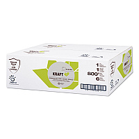 Kraft Tech Hardwound Paper Towel, Kraft, 1-Ply, 7.8" x 800 ft, Brown, 6 Rolls/Carton (410101)