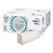 Papernet DissolveTech Paper Towel, 5.3" x 8", White, 16 Packs/Carton (410338)
