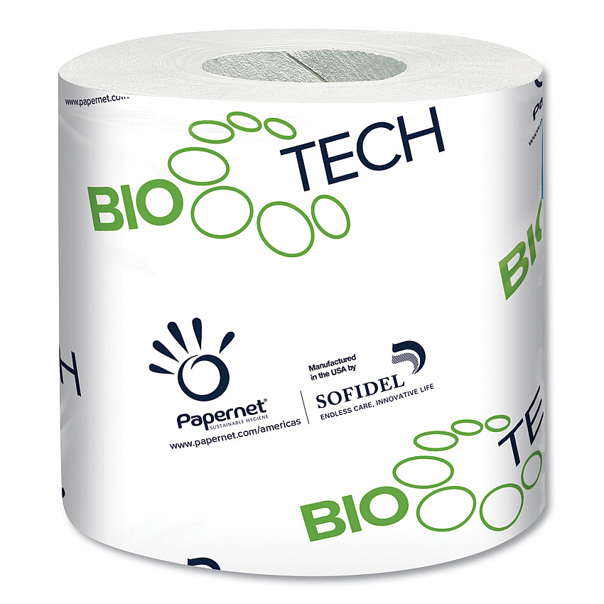 BioTech Toilet Tissue, Septic Safe, 2-Ply, White, 500 Sheets/Roll, 96 Rolls/Carton (415596)