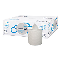 Heavenly Soft Special Center Pull Towel, 2-Ply, 7.6 x 9, White, 600 Sheets/Roll, 6 Rolls/Carton (410079)