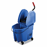 WaveBrake 2.0 Bucket/Wringer Combos, Down-Press, 35 qt, Plastic, Blue (FG757888BLUE)