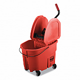 WaveBrake 2.0 Bucket/Wringer Combos, Down-Press, 35 qt, Plastic, Red (FG757888RED)