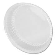 Durable Packaging Dome Lids for 8" Round Containers, 8" Diameter x 1.56"h, Clear, 500/Carton (P280500)