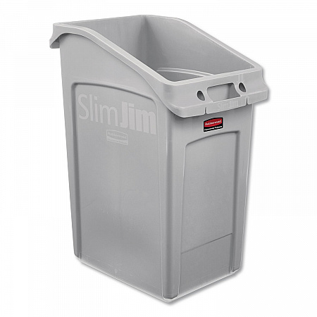 Slim Jim Under-Counter Container, 23 gal, Polyethylene, Gray (2026721)