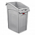 Slim Jim Under-Counter Container, 23 gal, Polyethylene, Gray (2026721)