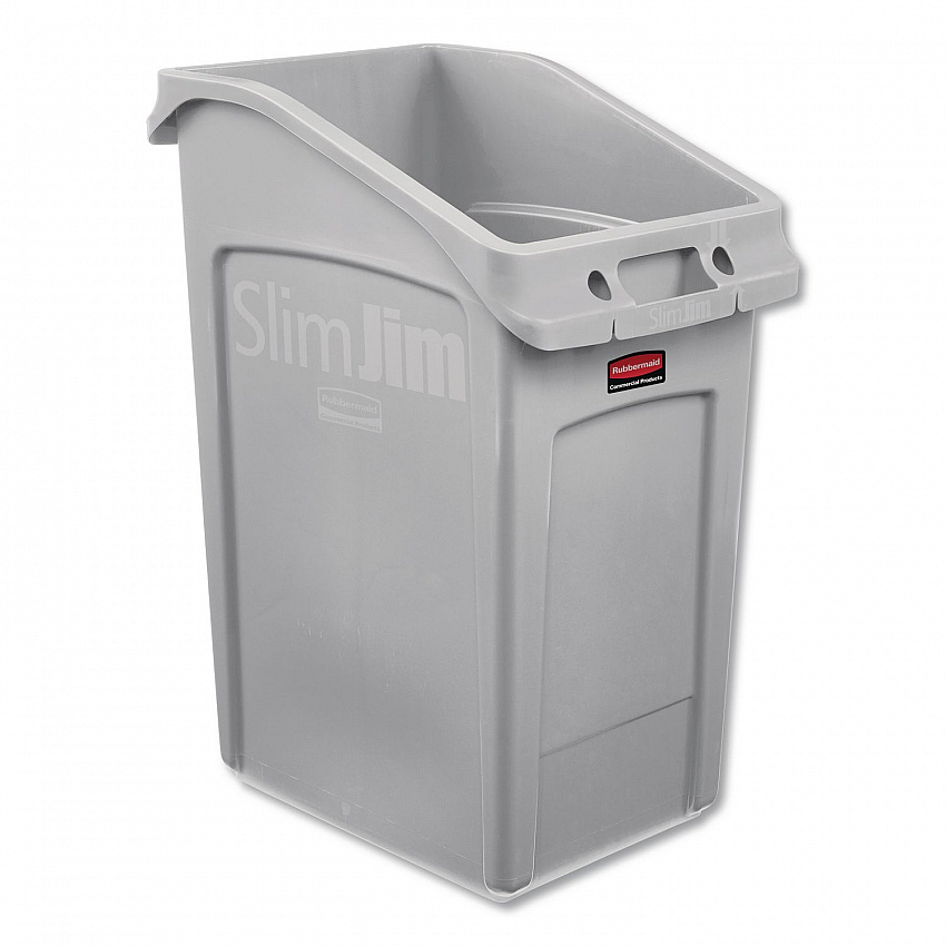 Slim Jim Under-Counter Container, 23 gal, Polyethylene, Gray (2026721)