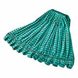 Microfiber Tube Wet Mop, Microfiber, 1" Headband, Green (T813EA)