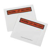 AbilityOne 8105016749014 SKILCRAFT Packing List Envelope, 4.5 x 5.5, White/Orange/Black, 100/Pack