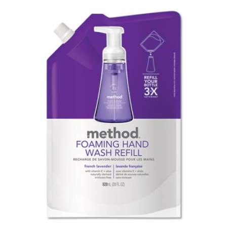 Method Foaming Hand Wash Refill, French Lavender, 28 oz, 6/Carton (01933CT)