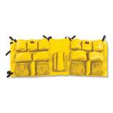 Rubbermaid Commercial Slim Jim Caddy Bag, 19 Compartments, 10.25w x 19h, Yellow (2032951)