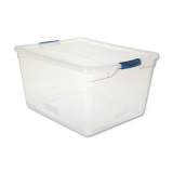 Rubbermaid Clever Store Basic Latch-Lid Container, 71 qt, 18.63" x 23.5" x 12.25", Clear (RMCC710000)