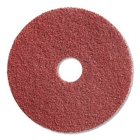 High-Traffic Twister Floor Pad, 17" Diameter, Red, 2/Carton (DD7523648)