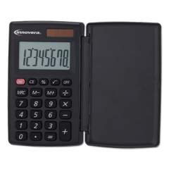 Innovera 15921 Pocket Calculator with Hard Shell Flip Cover, 8-Digit, LCD