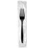 Dixie Individually Wrapped Heavyweight Forks, Polystyrene, Black, 1,000/Carton (FH53C7)