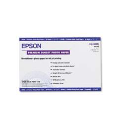 Epson Premium Photo Paper, 10.4 mil, 11 x 17, High-Gloss White, 20/Pack (S041290)