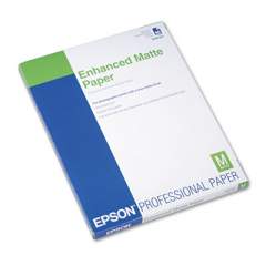 Epson Ultra Premium Matte Presentation Paper, 10 mil, 8.5 x 11, Matte White, 50/Pack (S041341)