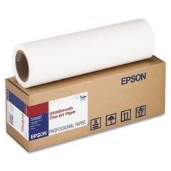 Epson UltraSmooth Fine Art Paper Rolls, 17" x 50 ft, Matte White (S041856)